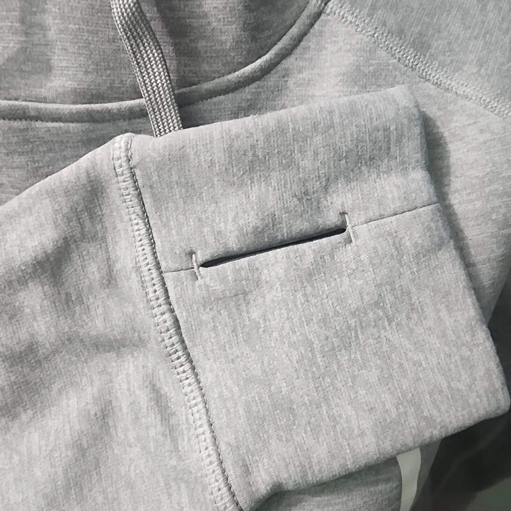 Nike Therma Fit Hoodie Women's Large Gray Just Do It Kangaroo Pouch **Minor Flaw